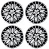 Black Silver 16 Inch Wheel Cover /Cap Universal (Set of 4Pc)(Phantom DC 16)