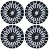 Black Silver 14 Inch Universal Wheel Cover for All 14 (Set of 4Pc) Marvel black