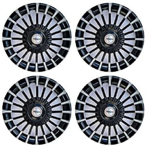 Black Silver 14 Inch Universal Wheel Cover for All 14 (Set of 4Pc) Marvel black