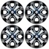 Black Silver 14 Inch Wheel Cover Universal for All Car (Set of 4Pc) Venus Rev 14