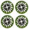 Black Green 13 Inch Wheel Cover Set of 4 Pcs (Camry green)