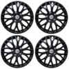 Black 14 Inch Wheel Cover wheel Cap Universal (Set of 4Pc) (Begin black)