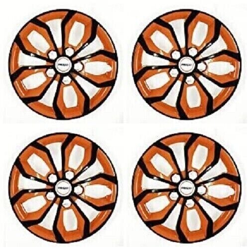 Orange Black 16 Inch Wheel Cover/wheel Cap, Universal Model Set of 4 pcs Vision