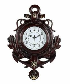Antique Pendulum Wall Clock (Anchor Ship Design) for Home/ Living Room Stylish