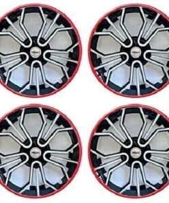 14 Inch Black Silver Red Wheel Cover (Set of 4Pc) Press Fitting Magic-3colour-14