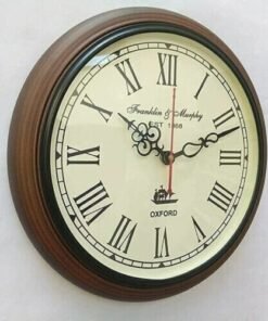 Wooden Wall Clock Antique Look - 12 Inch